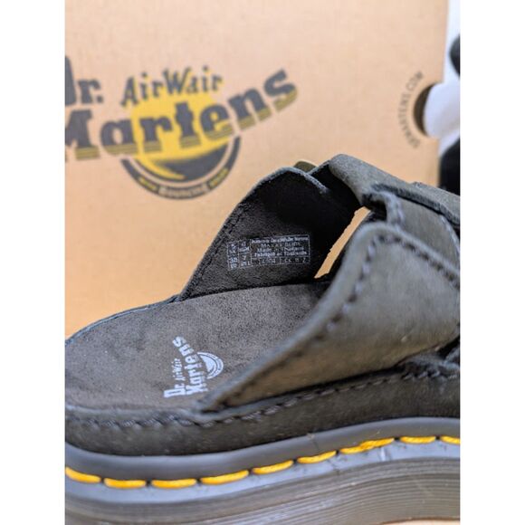 Dr. Martens Unisex Maxxy Slide Buttersoft Black Suede Leather Sandals UK5 NIB - Picture 10 of 13